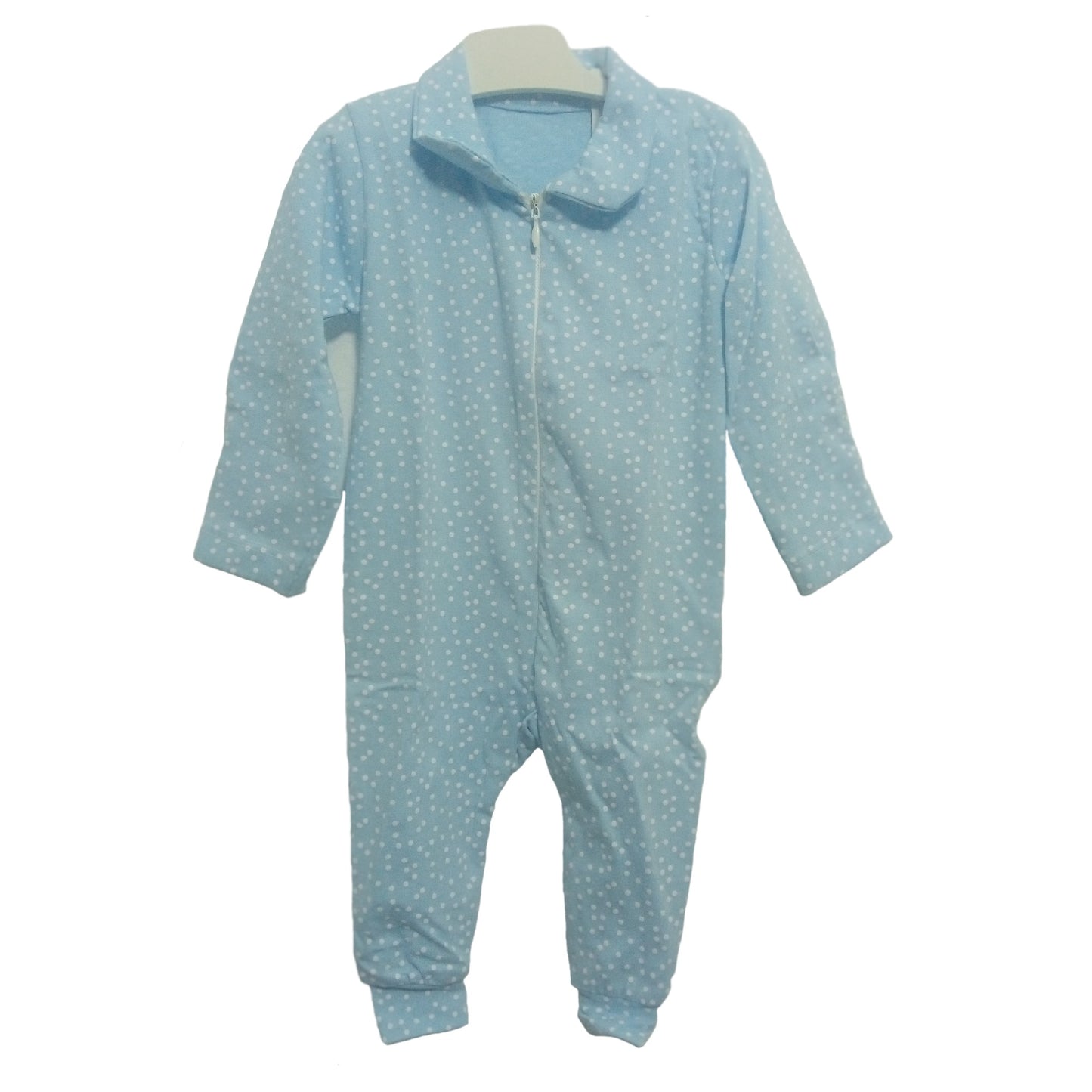 (Pink or Light Blue) with white dots Onesie