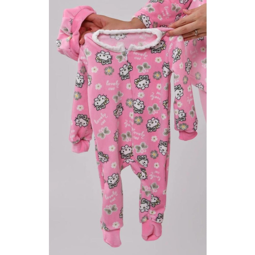 Pink Lovely Cat Onesie