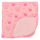 Crown Onesie (Pink or Light Blue background)