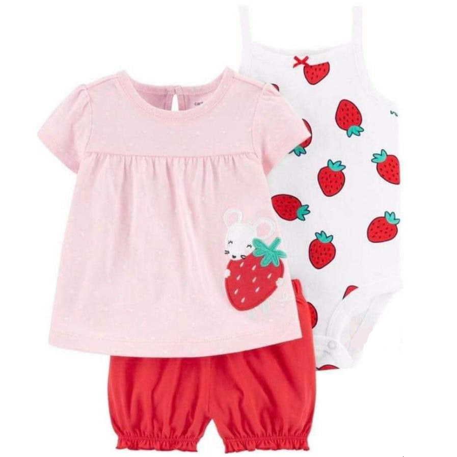 Carters Girls Strawberry x Pink set