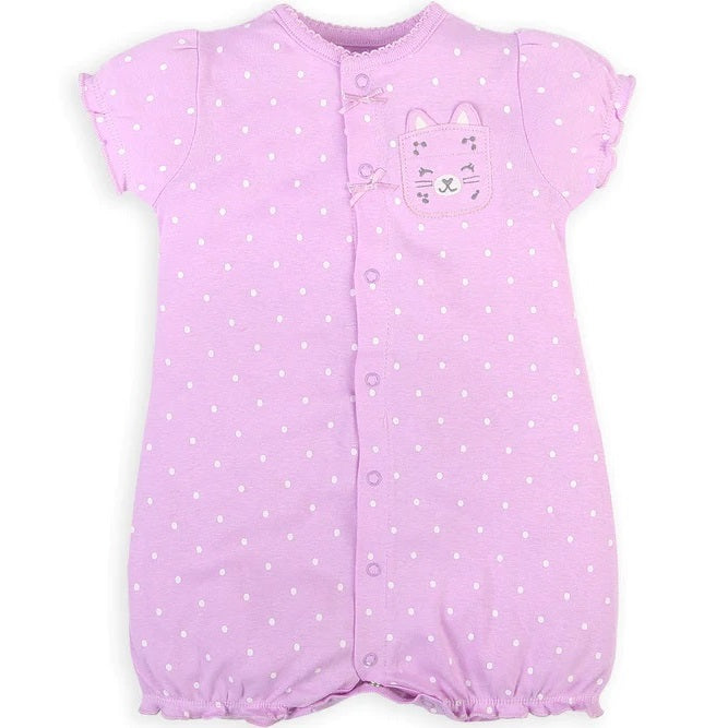 Carters Purple Cat with dots Onesie