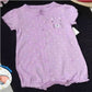 Carters Purple Cat with dots Onesie