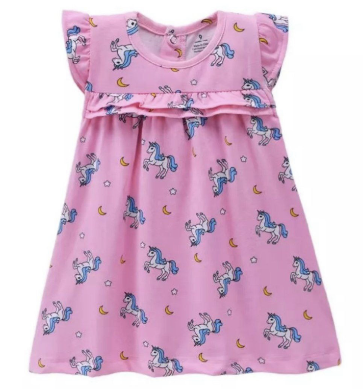 Carters Pink Unicorn Dress