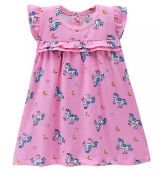 Carters Pink Unicorn Dress