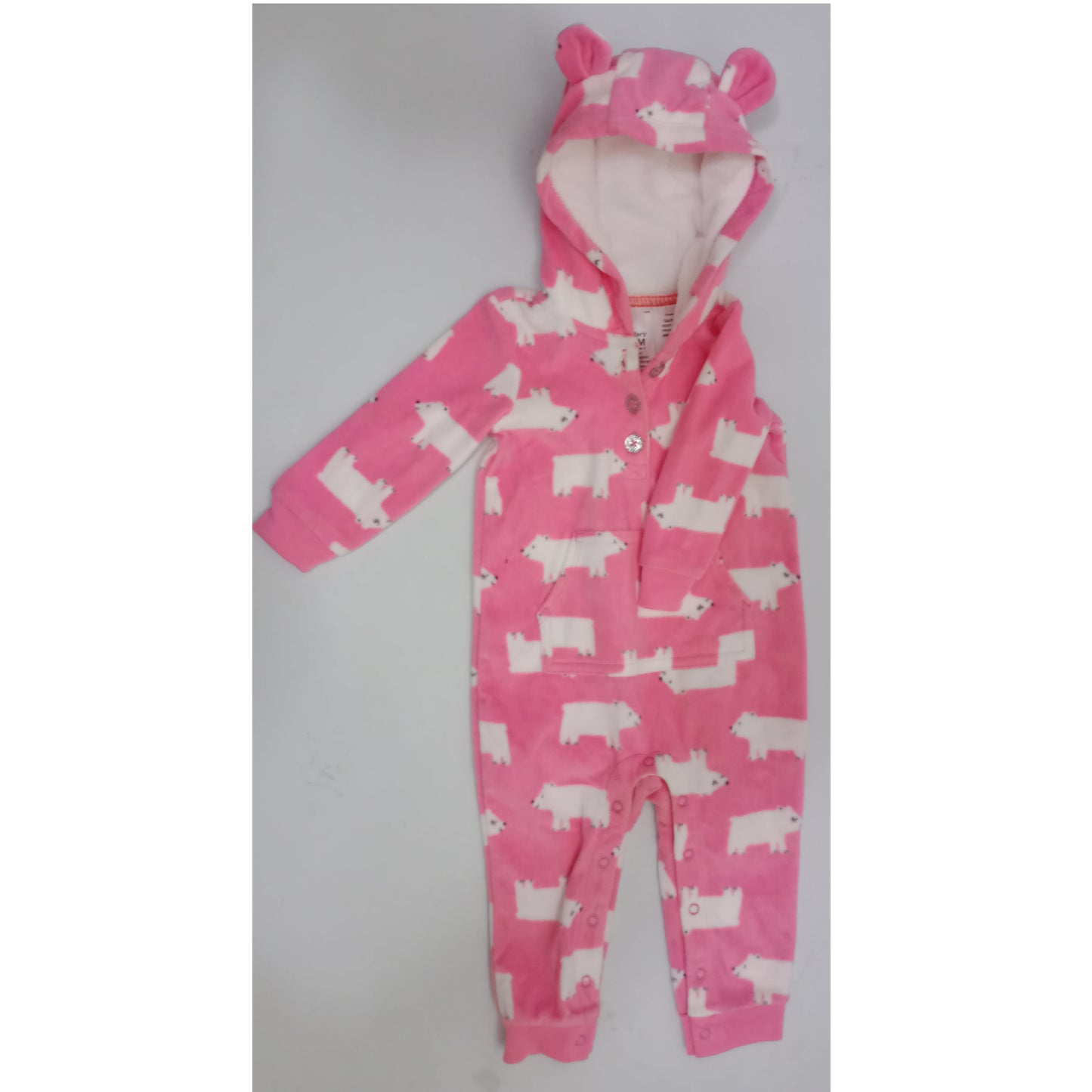 Pink Teddy Bear Onesie