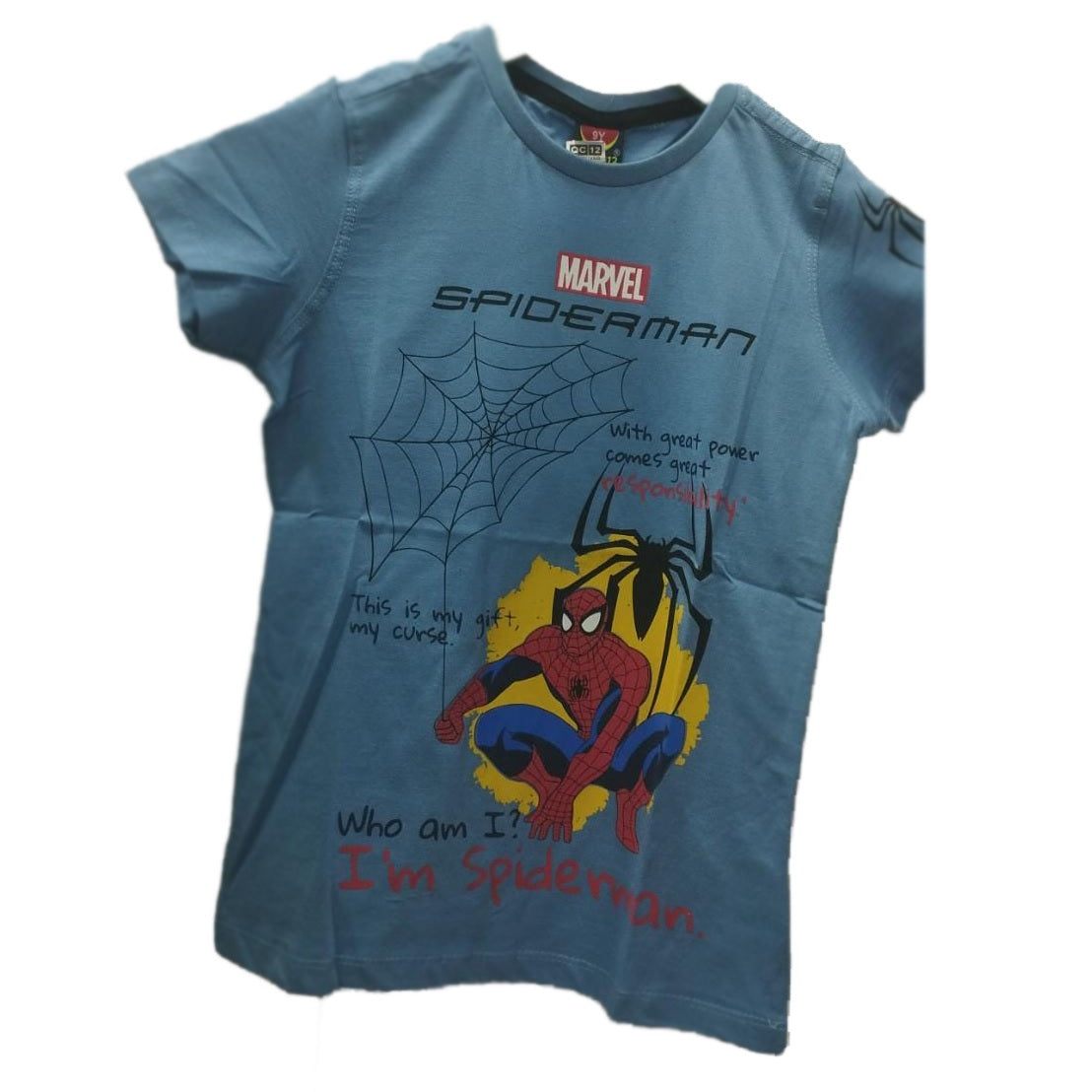 Light blue Spider man T-shirt