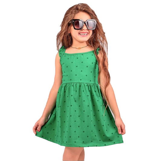 Green Dress dotted