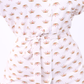 White Yellow-Dotted Crown PJ Set