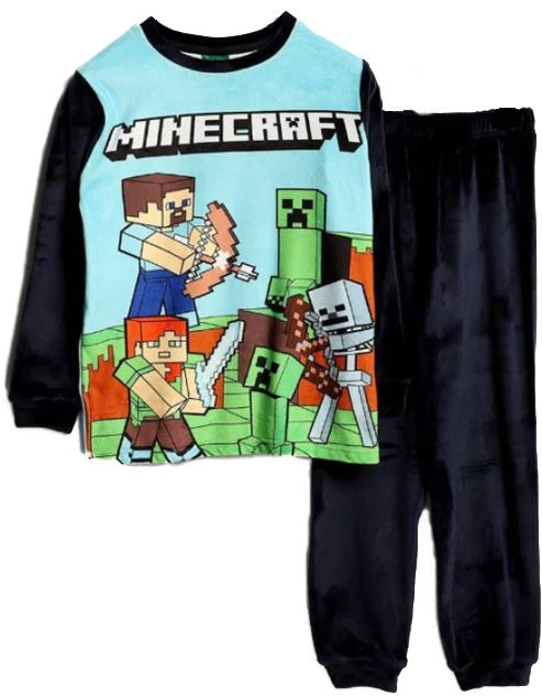 Minecraft PJ fleece