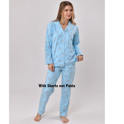 Light Blue Stars - Short PJ