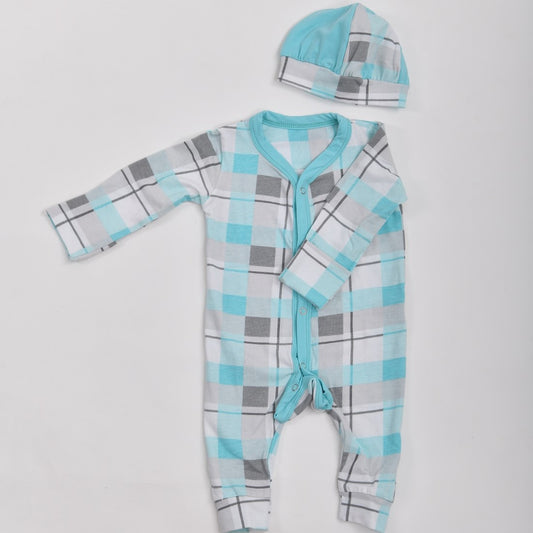 Blue Checkered Onesie