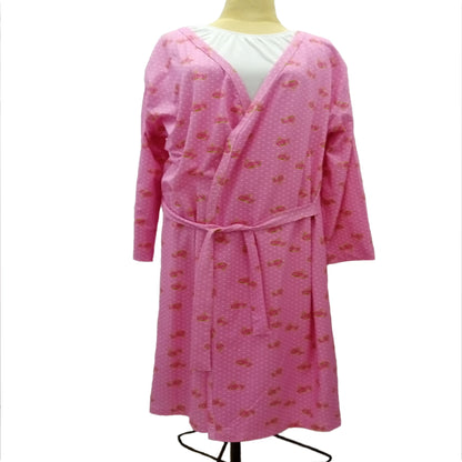 Pink Short Robe dotted Crown