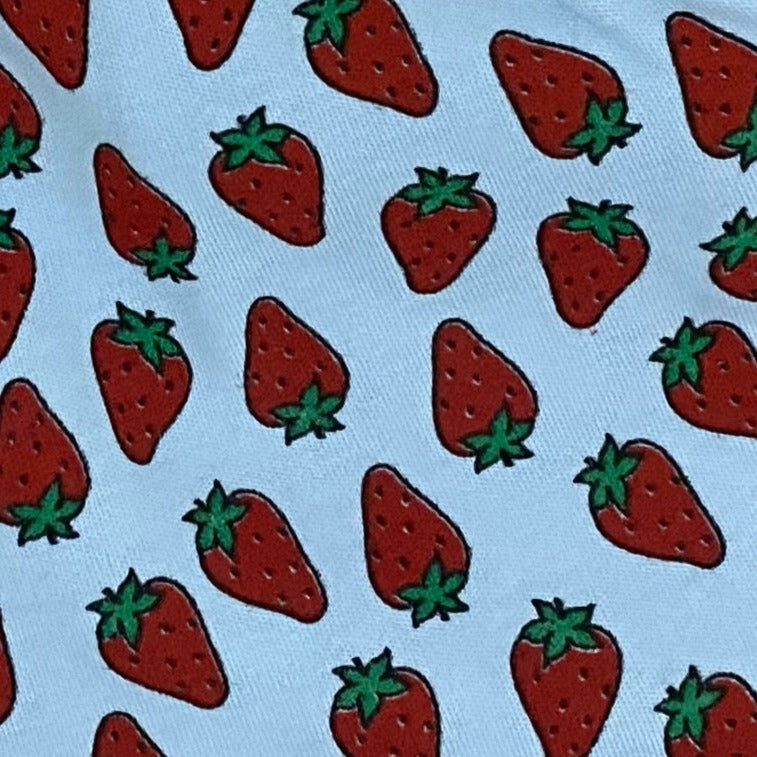 Blue Girls Shorts Strawberry