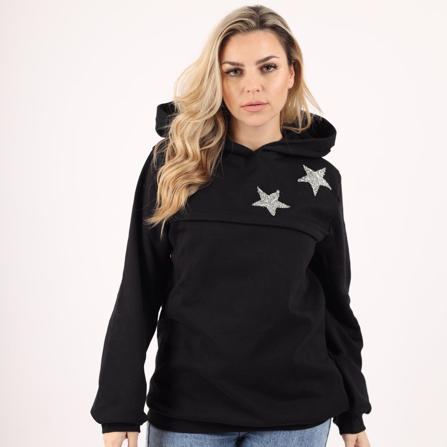 Nursing Fur fleece hoodie (with embroidery)