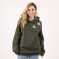 Nursing Fur fleece hoodie (with embroidery)