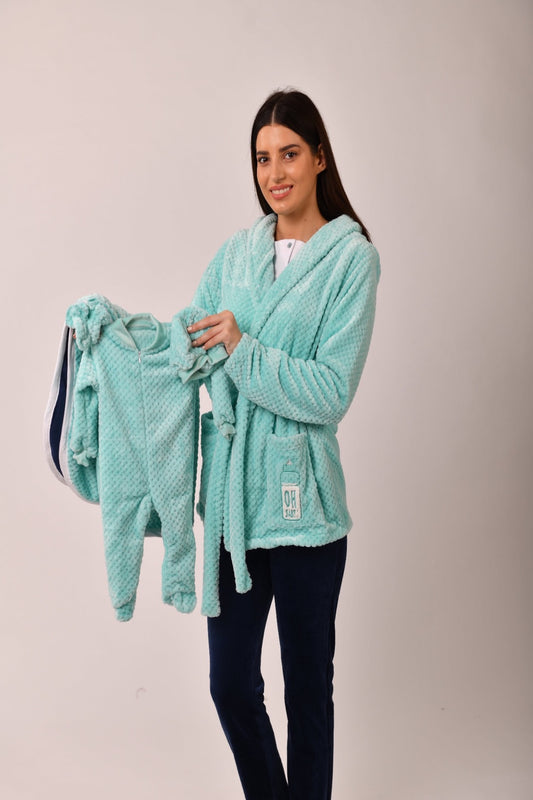 Matching fleece Oh-baby set