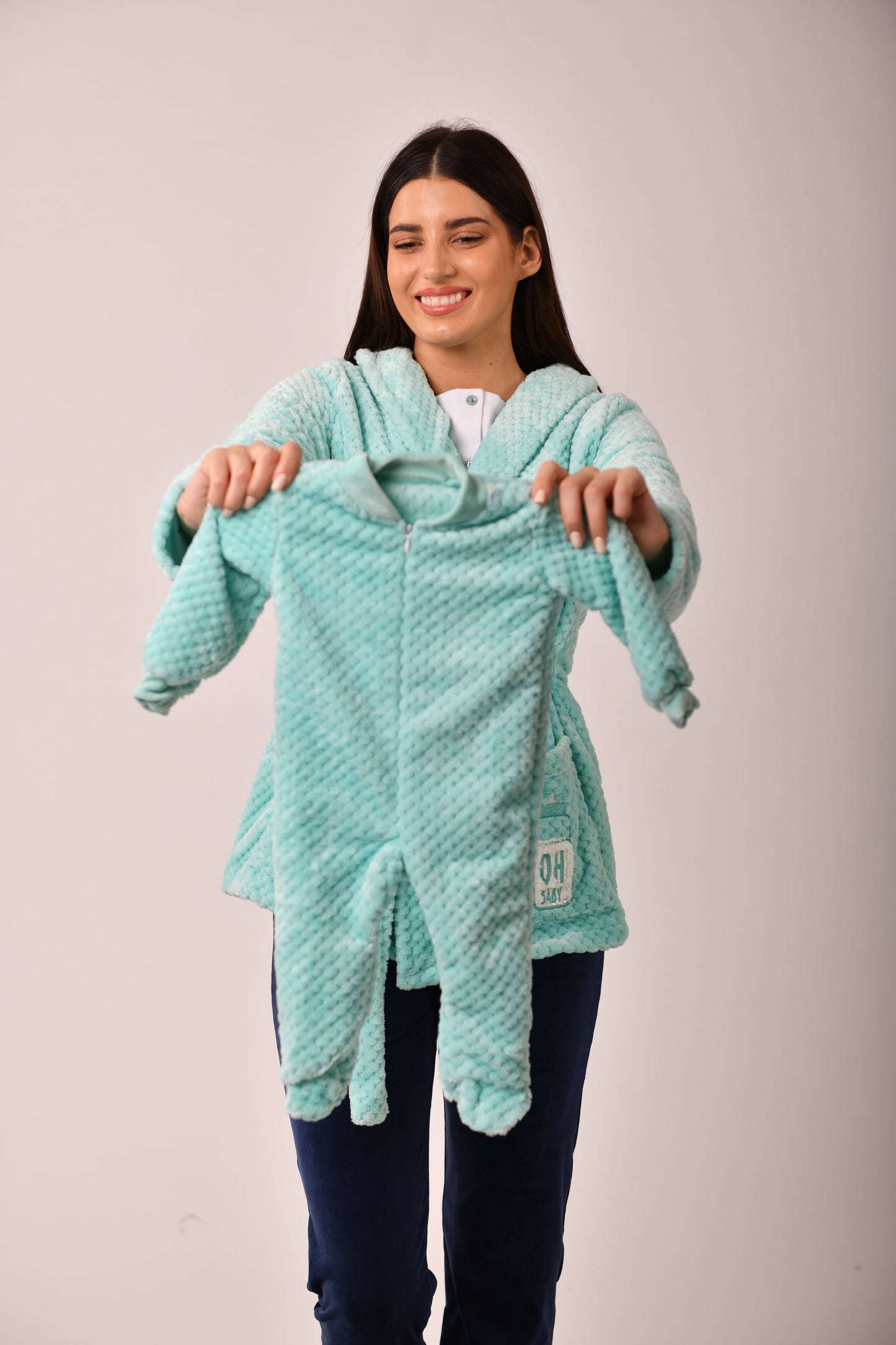 Matching fleece Oh-baby set