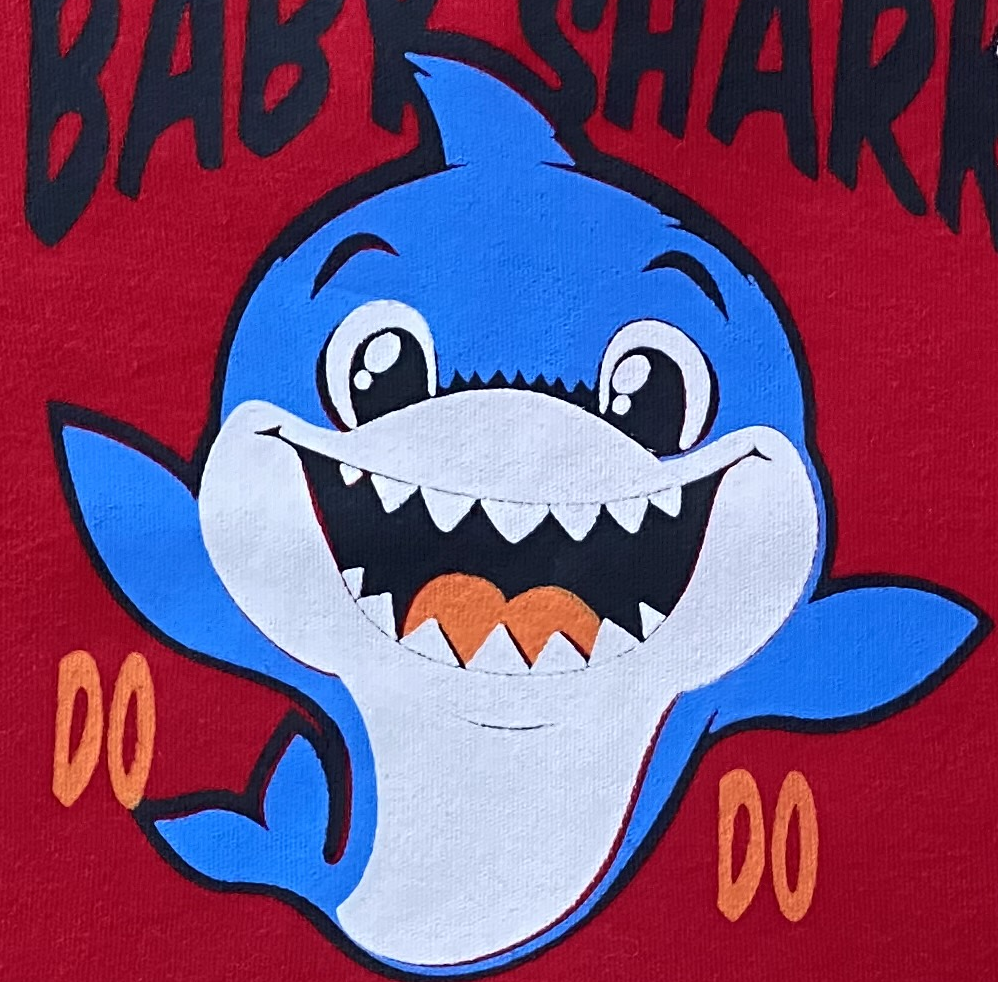 Red Boys T-shirt Baby Shark