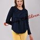 Long Sleeve Cotton Nursing Top (Different Colors)