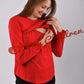 Long Sleeve Cotton Nursing Top (Different Colors)